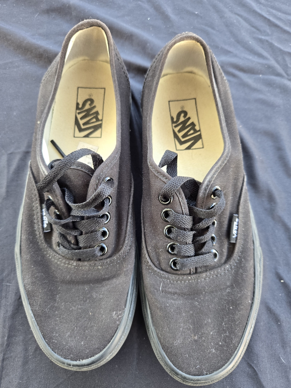Vans Black Low-Top Canvas Sneakers
